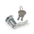 Замок почтовый ТУНДРА LC4, 17×30×50 мм, 2 английских ключа, хром - Фото 2