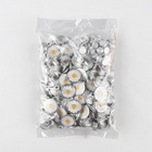 Набор джинсовых пуговиц «Ромашка», 17 мм, 100 шт., цвет серебряный - Фото 2