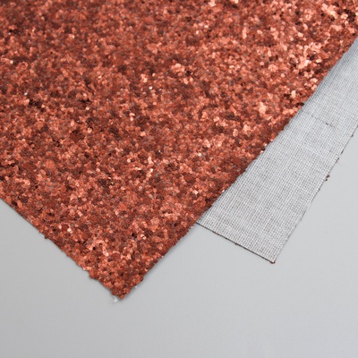 Лист для творчества искусственная кожа «Крупные блёстки», коричневый лист 33×20 см, толщина 0.84 мм