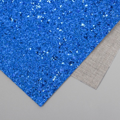 Лист для творчества искусственная кожа «Крупные блёстки», тёмно-синий лист 33×20 см, толщина 0.84 мм