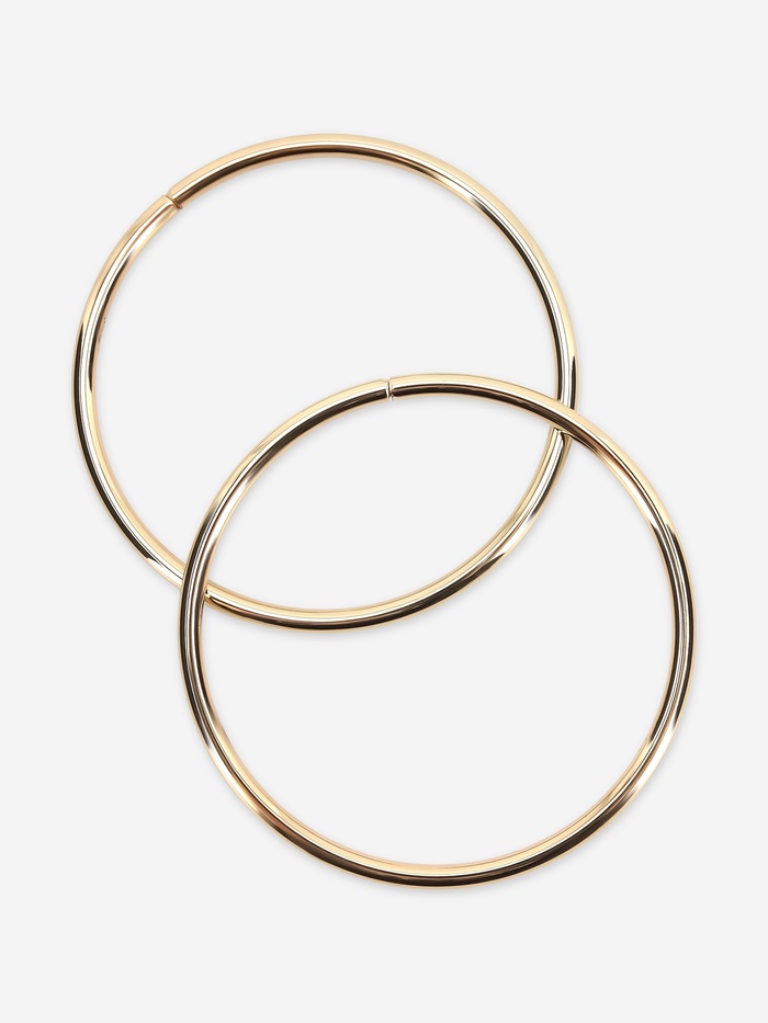 Ручки для сумки «Круг», металлические, d=10 см, 2 шт., цвет золотой - Фото 1