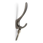 Крючок мебельный CAPPIO NOTE, двухрожковый, цвет графит - Фото 3