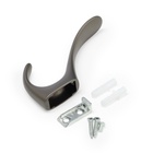 Крючок мебельный CAPPIO NOTE, двухрожковый, цвет графит - Фото 6