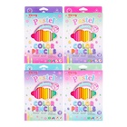 Карандаши 18 цветов, треугольные, деревянные, Пастель, в картонной коробке, МИКС - Фото 2