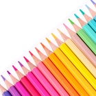 Карандаши 18 цветов, треугольные, деревянные, Пастель, в картонной коробке, МИКС - Фото 4