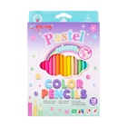 Карандаши 18 цветов, треугольные, деревянные, Пастель, в картонной коробке, МИКС - Фото 6