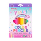 Карандаши 18 цветов, треугольные, деревянные, Пастель, в картонной коробке, МИКС - Фото 8