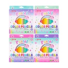 Карандаши 24 цвета, в картонной коробке, шестигранные, деревянные, Пастель, МИКС - Фото 2