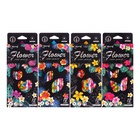 Карандаши 12 цветов, в картонной коробке, шестигранные, деревянные «Цветы на чёрном», МИКС - Фото 2