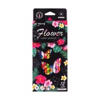 Карандаши 12 цветов, в картонной коробке, шестигранные, деревянные «Цветы на чёрном», МИКС - Фото 5