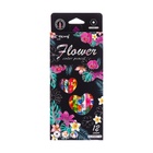 Карандаши 12 цветов, в картонной коробке, шестигранные, деревянные «Цветы на чёрном», МИКС - Фото 8