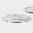 Тарелки Magistro Jarwah Lausanne, d=25 см, обеденные, набор 2 шт., фарфор, серые - Фото 5