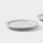 Тарелки Magistro Jarwah Lausanne, d=21.3 см, обеденные, набор 2 шт., фарфор, серые - Фото 3