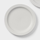 Тарелки Magistro Jarwah Lausanne, d=21.3 см, обеденные, набор 2 шт., фарфор, серые - Фото 4