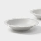 Тарелки Magistro Jarwah Lausanne, 550 мл, 21.3×4 см, глубокие, набор 2 шт., фарфор, белые - Фото 3