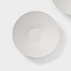 Тарелки Magistro Jarwah Lausanne, 600 мл, 21.5×5 см, глубокие, набор 2 шт., фарфор, белые - Фото 4