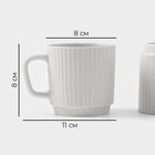 Набор посуды Magistro Jarwah Lausanne, 16 предметов, фарфор, серый - Фото 5