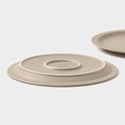 Тарелки Magistro Jarwah Lausanne, d=25 см, обеденные, набор 2 шт., фарфор, бежевые - Фото 5