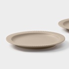 Тарелки Magistro Jarwah Lausanne, d=21.3 см, обеденные, набор 2 шт., фарфор, бежевые - Фото 3