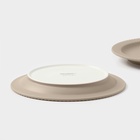 Тарелки Magistro Jarwah Lausanne, d=21.3 см, обеденные, набор 2 шт., фарфор, бежевые - Фото 5
