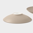 Тарелки Magistro Jarwah Lausanne, 600 мл, 21.5×5 см, глубокие, набор 2 шт., фарфор, бежевые - Фото 5