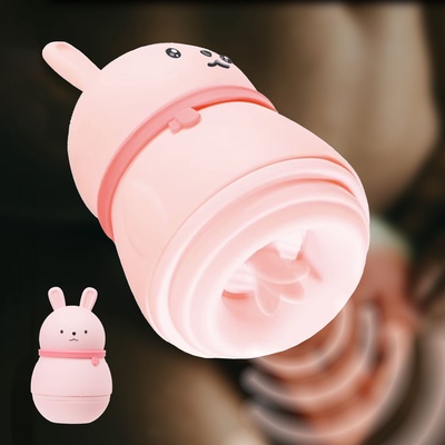 Вибратор волновой клиторальный Rabbit, 12 режимов, АКБ, ЗУ USB, розовый
