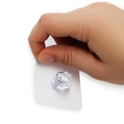 Ручка-кнопка с клейкой поверхностью ТУНДРА, прозрачный, набор 4 шт. - Фото 10