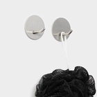 Крючки самоклеящиеся Stölz «Классика», 2 шт., круг, 4.5×4.5×3 см, хромированные - Фото 2