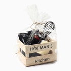 Кухонный набор «Этель» Men's set, полотенца 2 шт., кухонная лопатка, венчик, губка - Фото 13