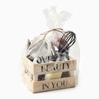 Кухонный набор «Этель» Love and grace: полотенце, варежка-прихватка, лопатка, венчик, губка - Фото 15