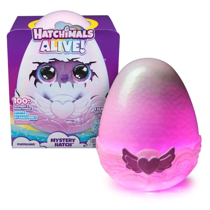 Игрушка интерактивная в яйце Hatchimals Alive «Единорог», свет, звук, дым - Фото 1