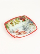 Тарелка новогодняя плоская «Лесная сказка», 20×20 см - Фото 4