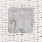 Корзина для белья LaDо́m «Классика», прямоугольная, 37×22×55 см, белая - Фото 6