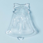 Блюдо «Новогоднее чудо. Колокол», 17.3×14.7×3.3 см, стекло, прозрачное - Фото 5