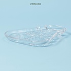 Блюдо «Новогоднее чудо. Снеговик», 16.7×16.4×2.3 см, стекло, прозрачное - Фото 2