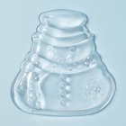 Блюдо «Новогоднее чудо. Снеговик», 16.7×16.4×2.3 см, стекло, прозрачное - Фото 5