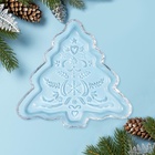 Блюдо «Новогоднее чудо. Ель», 22.2×21.2×2.7 см, стекло, прозрачное - Фото 1