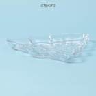 Блюдо «Новогоднее чудо. Ель», 22.2×21.2×2.7 см, стекло, прозрачное - Фото 2