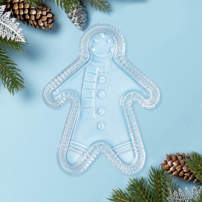 Блюдо «Новогоднее чудо. Пряня», 24×18.5×2.7 см, стекло, прозрачное