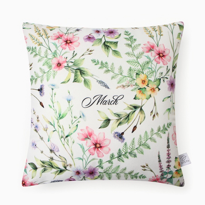 Подушка декоративная «Этель» March, 40×40 см, велюр - Фото 1