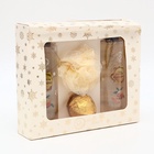 УЦЕНКА Новогодний подарочный набор косметики «Зимняя вьюга» с ароматом мандарина. Золотая серия. - Фото 4