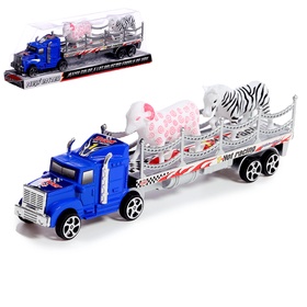 {{photo.Alt || photo.Description || 'Грузовик инерционный «Зооперевозчик», 2 фигурки животных, МИКС, уценка'}}