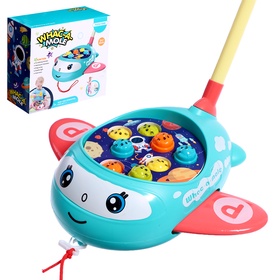 {{photo.Alt || photo.Description || 'Каталка на палке «Световой самолётик», световые и звуковые эффекты, цвета МИКС, уценка'}}