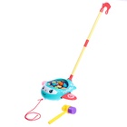 Каталка на палке «Световой самолётик», световые и звуковые эффекты, цвета МИКС, уценка 10849167