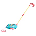 Каталка на палке «Световой самолётик», световые и звуковые эффекты, цвета МИКС, уценка 10849167