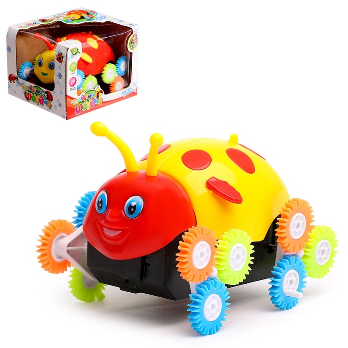 УЦЕНКА Машина-перевертыш «Божья коровка», работает от батареек, МИКС - Фото 1