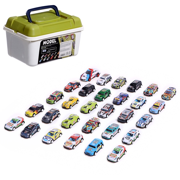 УЦЕНКА Набор машин «Ралли», 30 штук в чемодане - Фото 1