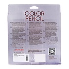 УЦЕНКА Карандаши 24 цвета, в картонной коробке, шестигранные, корпус серебро, дер, пейзаж Микс 1055 - Фото 4