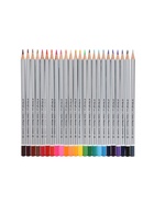 УЦЕНКА Карандаши 24 цвета, в картонной коробке, шестигранные, корпус серебро, дер, пейзаж Микс 1055 - Фото 9