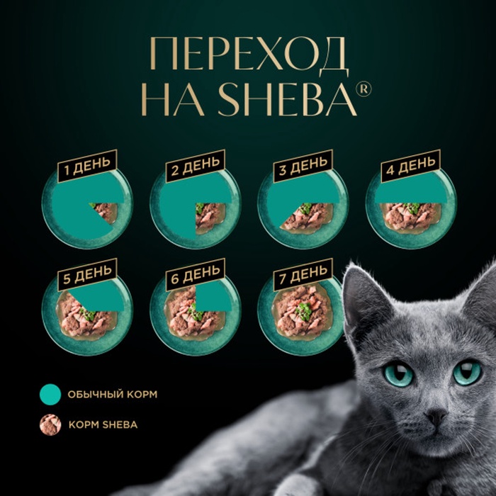 Влажный корм Sheba Natures для кошек, пауч, утка/яблочное рагу, 75 г